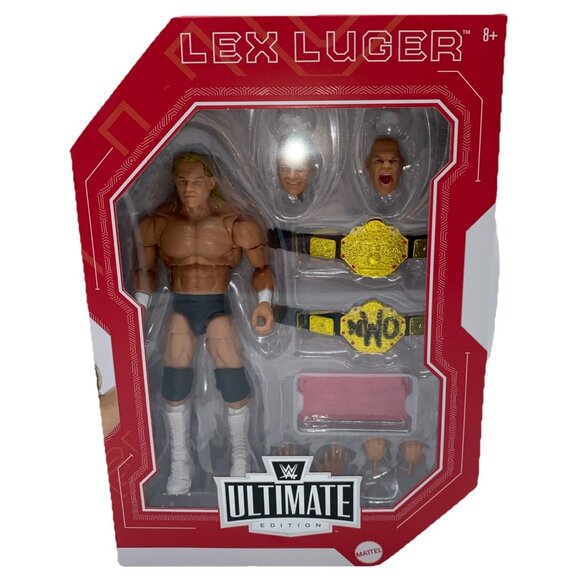 WWE ULTIMATE EDITION Monday Night War Exclusive LEX LUGER Action Figure 2 Belts - Picture 2 of 16